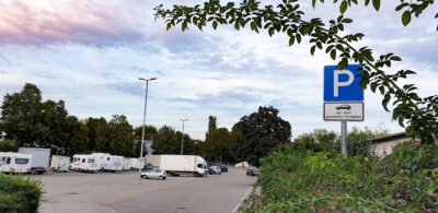 Ansicht Alter Schwimmbadparkplatz
