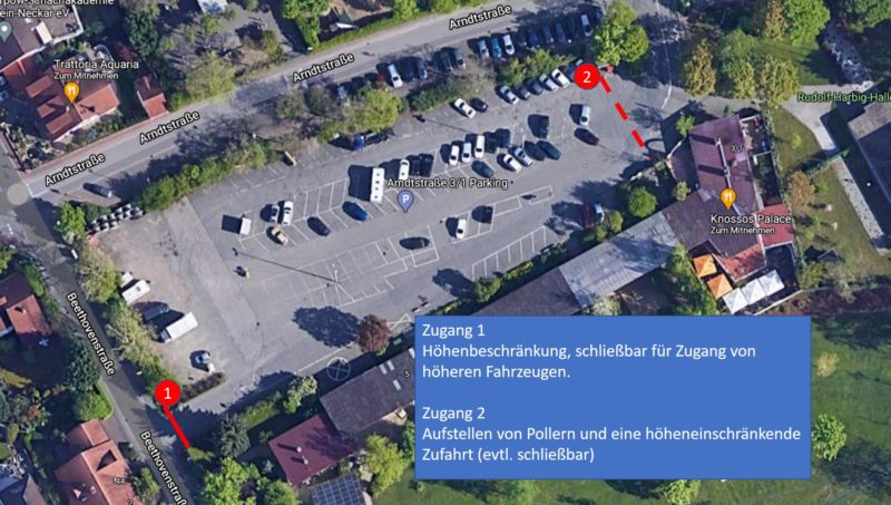 Draufsicht "Alter Schwimmbadparkplatz"
Quelle: Google Maps